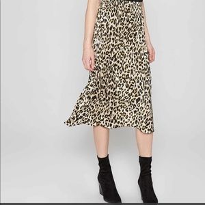 Amuse Society Cheetah Midi Skirt